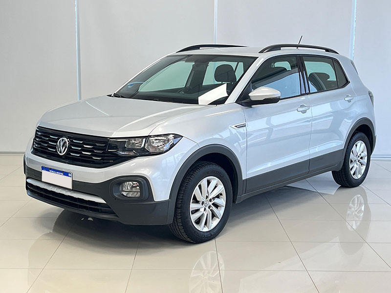 VOLKSWAGEN T-CROSS COMFORTLINE 1,6 MSI 110CV AT AÑO: 2019 KM: 105.317 COLOR: GRIS PLATA